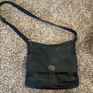 Black Leather Crossbody Purse